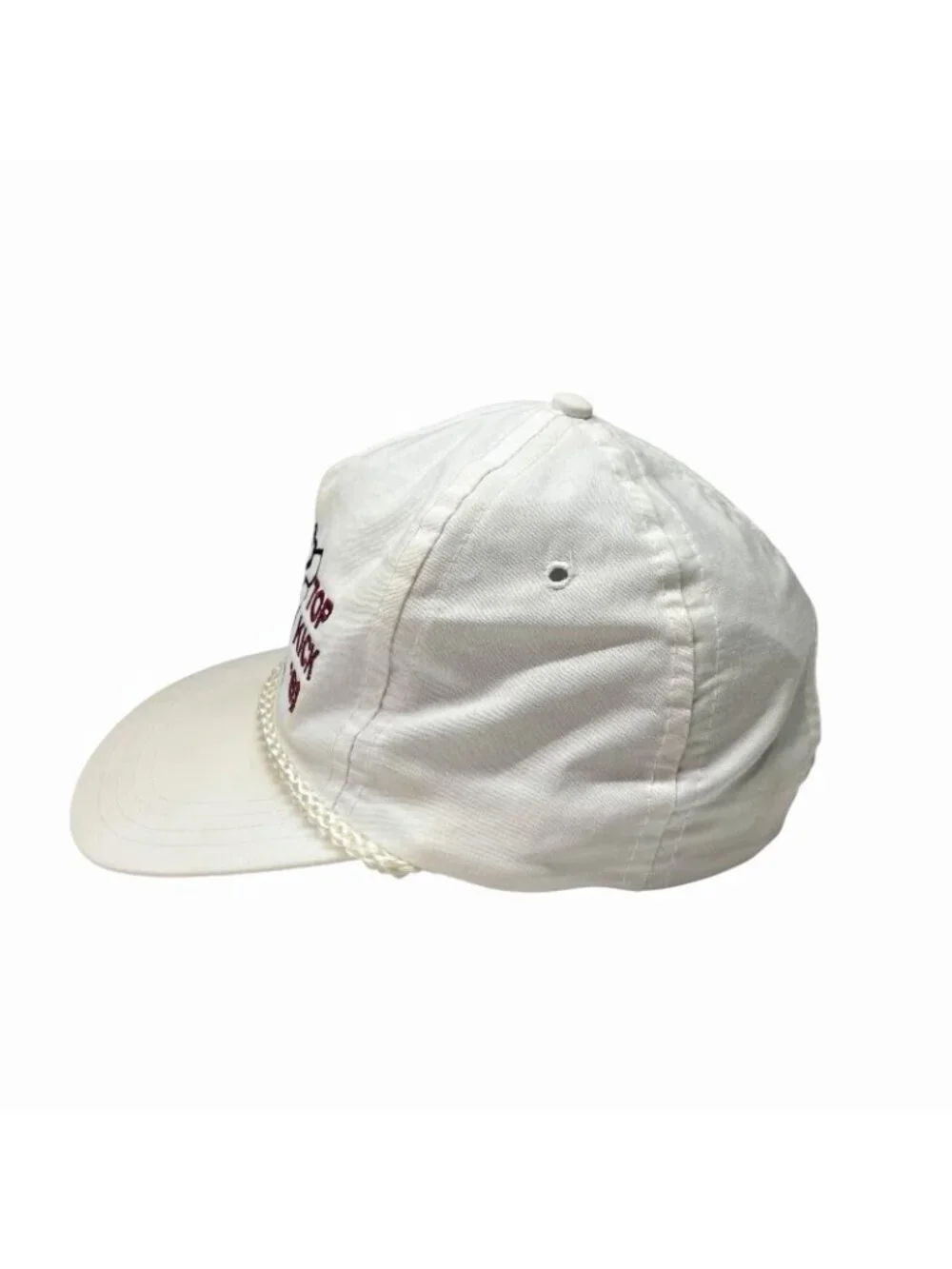 Vintage Texas A&M Aggies 'Ol Sarge Rope Hat Houston Club Top Kick '90 White 90s